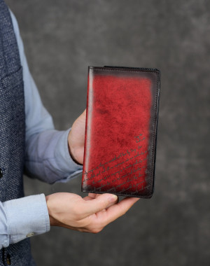 Кошелек-лонгер Parma Crast Patina Red