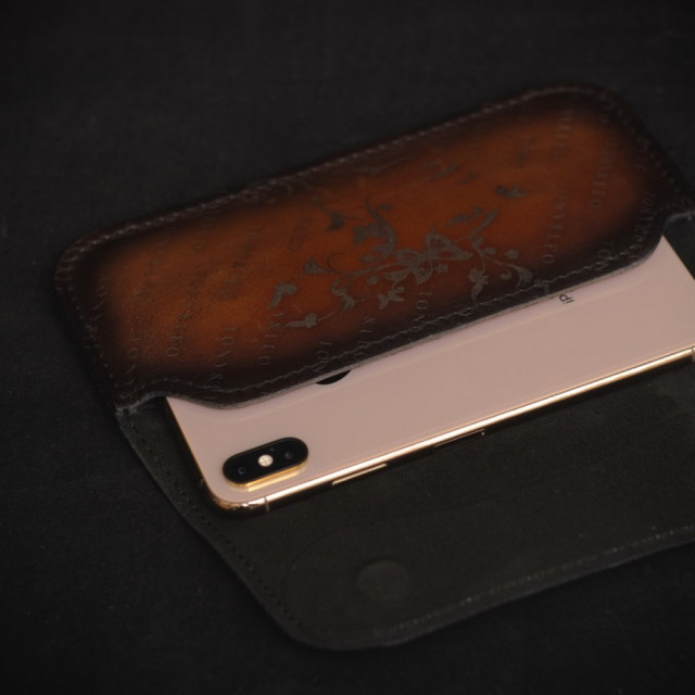 Кожаный чехол-кошелек для телефона Modena Crast Brown