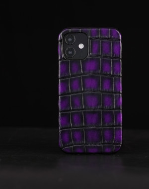 Чехол-накладка для телефона Parma Crocodile Patina Purple