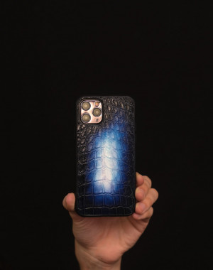 Чехол-накладка для телефона Tivoli Crocodile Patina Galaxy Blue