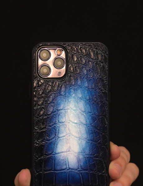 Чехол-накладка для телефона Tivoli Crocodile Patina Galaxy Blue