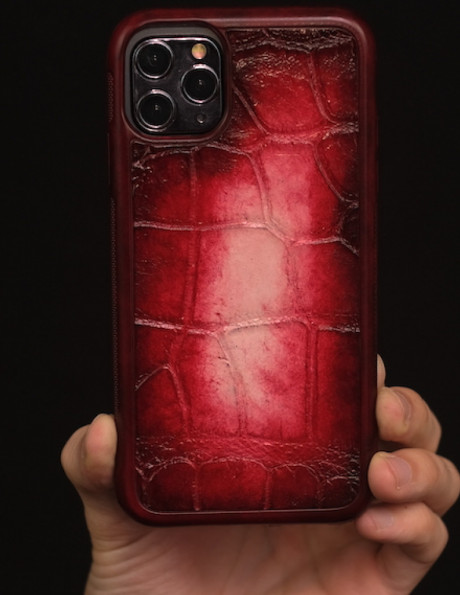 Чехол-накладка для телефона Tivoli Crocodile Patina Galaxy Red