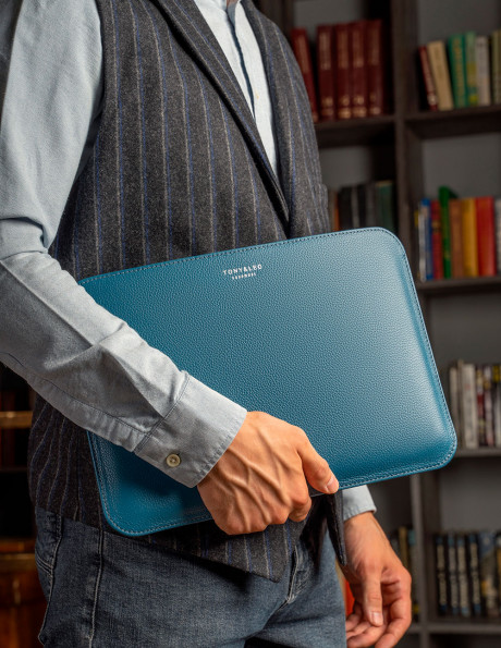 Чехол для MacBook Air 15, горизонтальный, голубой
